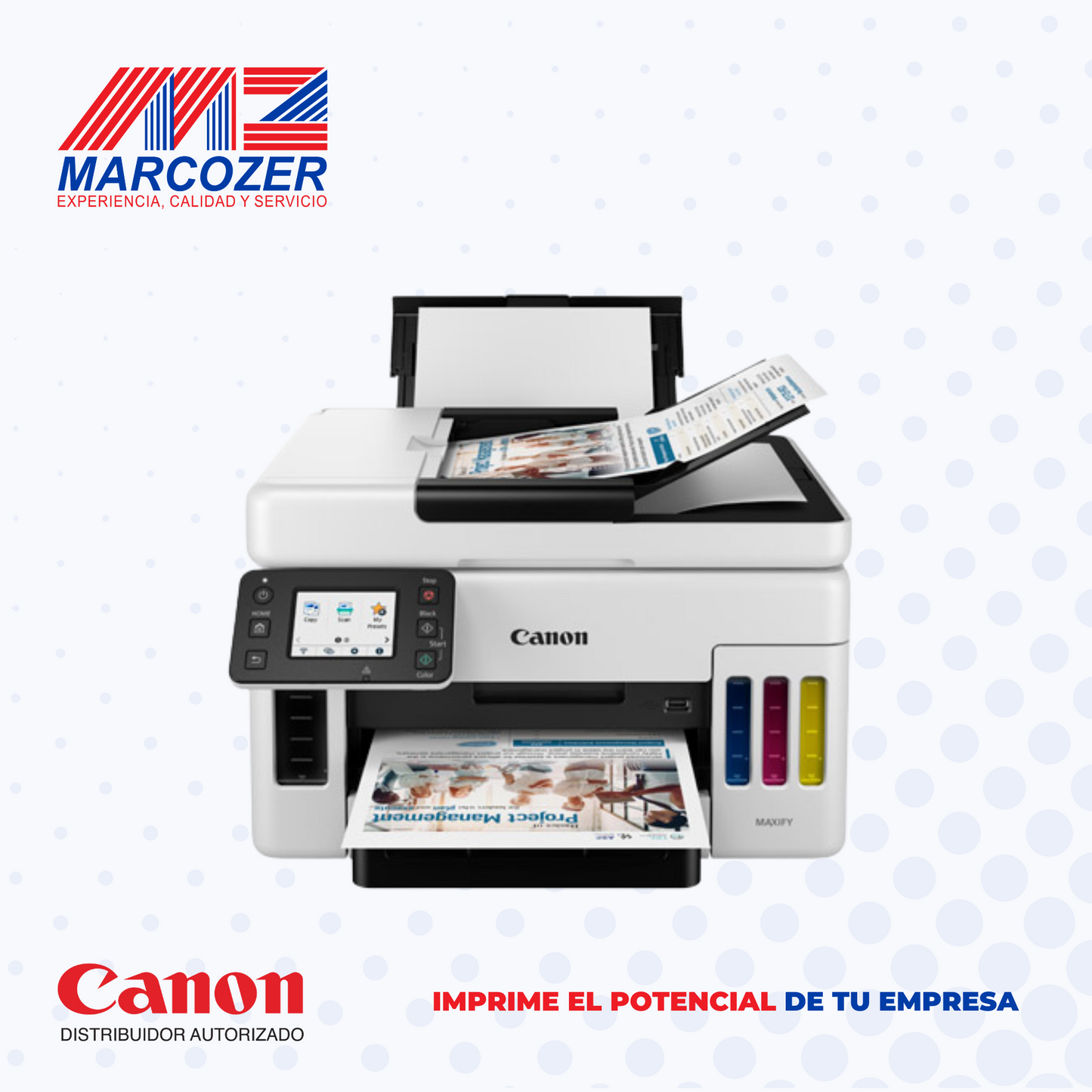 Equipo Multifuncional a Color - Imprime, Escanea y Fotocopia - MAXIFY GX6010